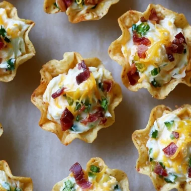 Baked Jalapeño Popper Bites on a platter garnished with green herbs