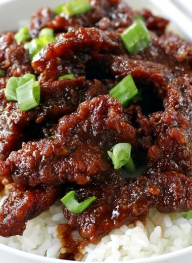 Gluten Free 30-Minute Mongolian Beef served with rice