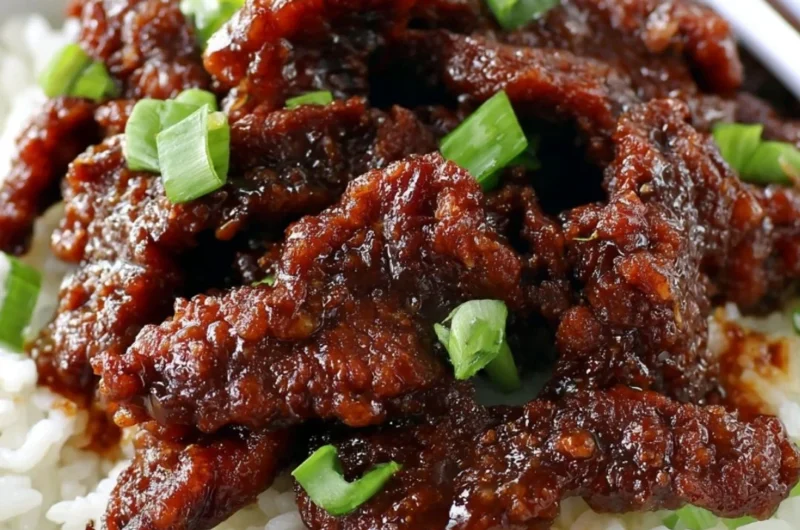 Gluten Free 30-Minute Mongolian Beef served with rice